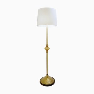 Lampada da tavolo Cordonato D'Oro in vetro di Murano di Barovier & Toso, anni '50