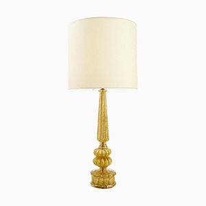 Lámpara de mesa Cordonato D'oro de cristal de Murano de Barovier & Toso, años 50