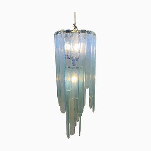 Model Cascade Opalescent Murano Glass Chandelier by Carlo Nason for Mazzega