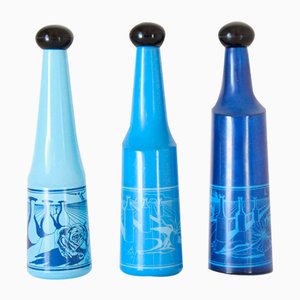 Vintage Liquor Bottles by Salvador Dali for Rosso Antico, Set of 3