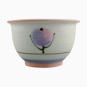 Bowl in Glazed Ceramics by Bodil Manz B., Denmark, 1980s