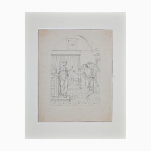 Giovanni Fontana, the Announcement, Original Drawing, 16th Century