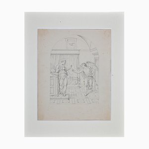 Giovanni Fontana, the Announcement, Original Drawing, 16th Century
