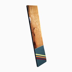 Leaner 70, Contemporary Colourful Painted Design, Wandskulptur aus Holz, 2019