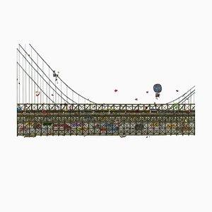 Pont Brooklyn, Illustration par Guillaume Cornet, 2019