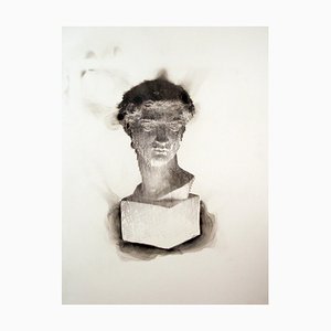 Más un amante de un boxeador, Smoke on Paper, marco de caja de madera contemporánea, 2013