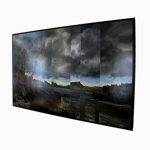 Lake St George Kensett, Landscape, Oil on Metal, 2015