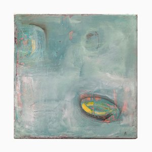 Michele Mikesells, the Wishing Well, óleo sobre lienzo, pintura abstracta colorida, 2016