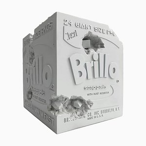 Erodierte Brillo Box im Stil von Andy Warhol, 2020