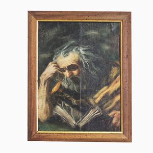 Vintage Holztafel, 1950er