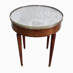 Mesa Bouillotte de caoba al estilo de Louis XVI, principios del siglo XX