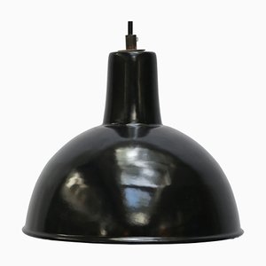 Vintage Industrial Black Enamel Factory Pendant Lamp