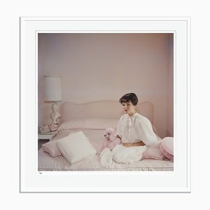Pink Accessory Archival Pigment Print Framed in White by Slim Aarons