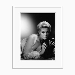 Kim Novak Archival Pigment Print Framed in White by Baron