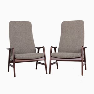 Set of Model Contour Chairs by Alf Svensson for Fritz Hansen