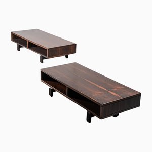 Coffee Tables in Wood, 1980s, Set of 2