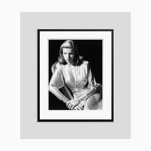 Lauren Bacall Archival Pigment Print Framed in Black