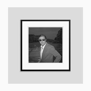 Marcello Mastroianni Archival Pigment Print Framed in White