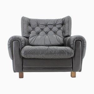 Fauteuil Mid-Century en Cuir de Vyber, République Tchèque, 1970s