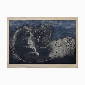 Jean Fautrier, the Night, Original Etching, Mid-20th Century
