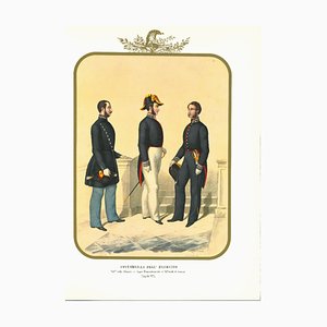 Antonio Zezon, Intendency of the Army, Original Lithograph, 1854