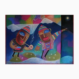 Runzovsky, Senza titolo, 2000, Pastello su carta