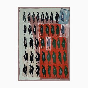 Aleksander Grzybek, Red Rectangle with Small Ones, 2005