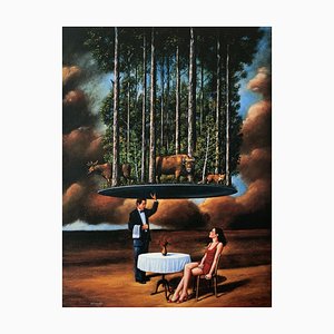 Rafal Olbinski, The Reversal of Sentimental Ambitions, 2020