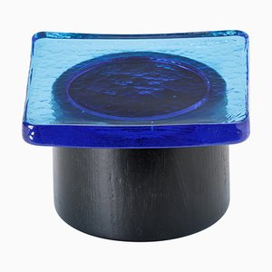 Scodella Pieduccio con coperchio in blu zaffiro di SCMP Design Office for Favius