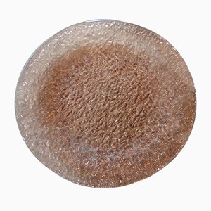 Vintage Pink Sahara Plate from Ząbkowice Steelworks, 1970s