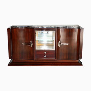 Credenza Art Deco con scomparto in vetro