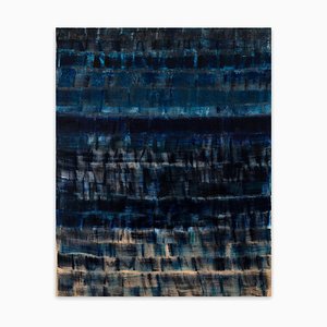 Bleu sur Bleu (Peinture Abstraite), 2020