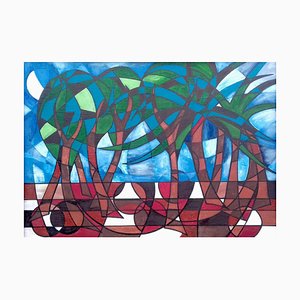 Tropical Trees, Contemporary Abstract Landscape, 2016