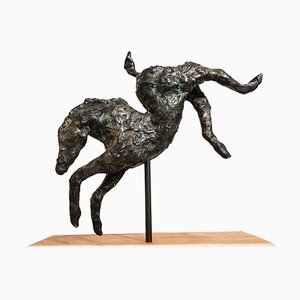 Jump Contemporary Bronze Horse