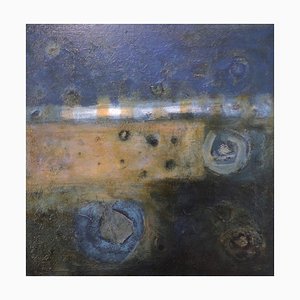 Harbour Wall, Contemporary Abstract Expressionist Oil Painting, 2018