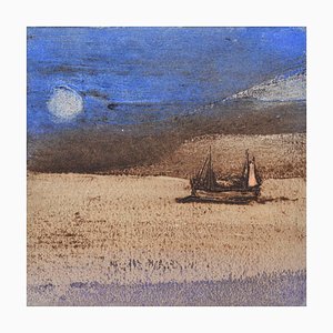 Night Fishing, Contemporary Limited Edition Etching, 2017
