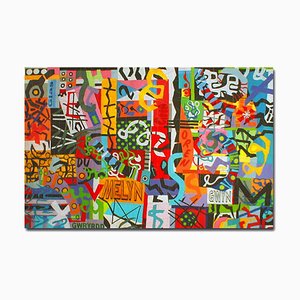 Taffiti Graffiti, Contemporary Quilt