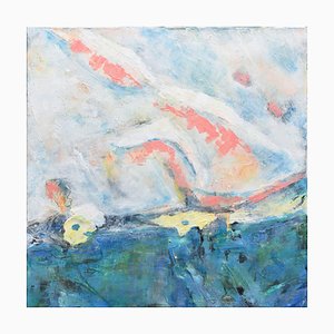 Weight of Air III, Pintura al óleo abstracta contemporánea, 2019