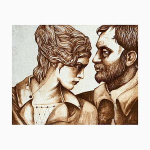 Agata Stomma, una pareja en color sepia, 2018