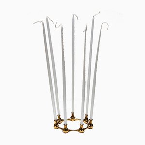 Slim Tapered Brass Candlesticks by Jens Quistgaard, Denmark, 1950s, Set of 2