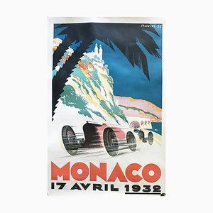 Affiche Grand Prix Monaco, 17 avril 1932