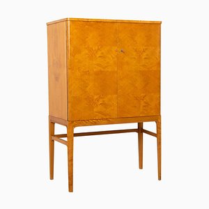 Art Deco Swedish Birch and Mahogany Cabinet