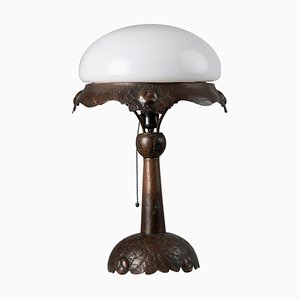 Lámpara de mesa sueca modernista de cobre