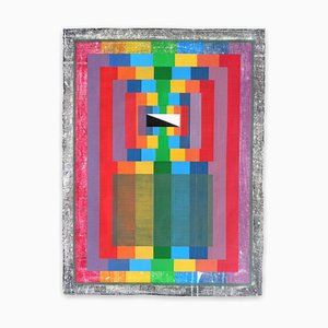 Geometría orgánica (Espectro I), Pintura abstracta, 2020