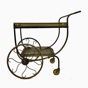Mid-Century Brass Bar Cart or Drinks Trolley by Josef Frank for Svenskt Tenn