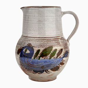 Jarra de cerámica de Michel Barbier, años 60