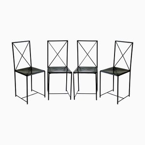 Chaises Moka par Asnago & Vender pour Flexform, 1980s, Set de 4