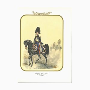 Antonio Zezon, Royal Gendarmerie on Horseback, Original Lithograph, 1852