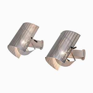 Silver Shogun Wall Lights by Mario Botta for Artemide, 1980s, Set of 3