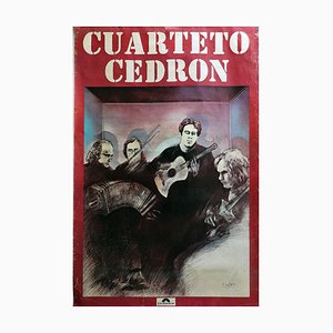 Cuarteto Cedron, 1977, Affiche Chances Polydor, Argentine